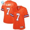 Womens Denver Broncos John Elway Nfl Pro Line Orange Retired Player Replica Jersey stylepulseusa 1