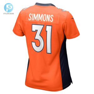 Womens Denver Broncos Justin Simmons Nike Orange Game Jersey stylepulseusa 1 2
