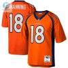 Mens Denver Broncos Peyton Manning Mitchell Ness Orange Legacy Replica Jersey stylepulseusa 1