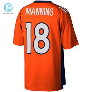 Mens Denver Broncos Peyton Manning Mitchell Ness Orange Legacy Replica Jersey stylepulseusa 1 2