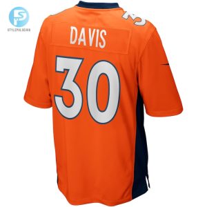 Mens Denver Broncos Terrell Davis Nike Orange Game Retired Player Jersey stylepulseusa 1 2