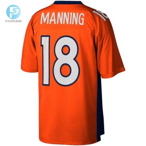 Mens Denver Broncos Peyton Manning Mitchell Ness Orange Big Tall 2015 Retired Player Replica Jersey stylepulseusa 1 2