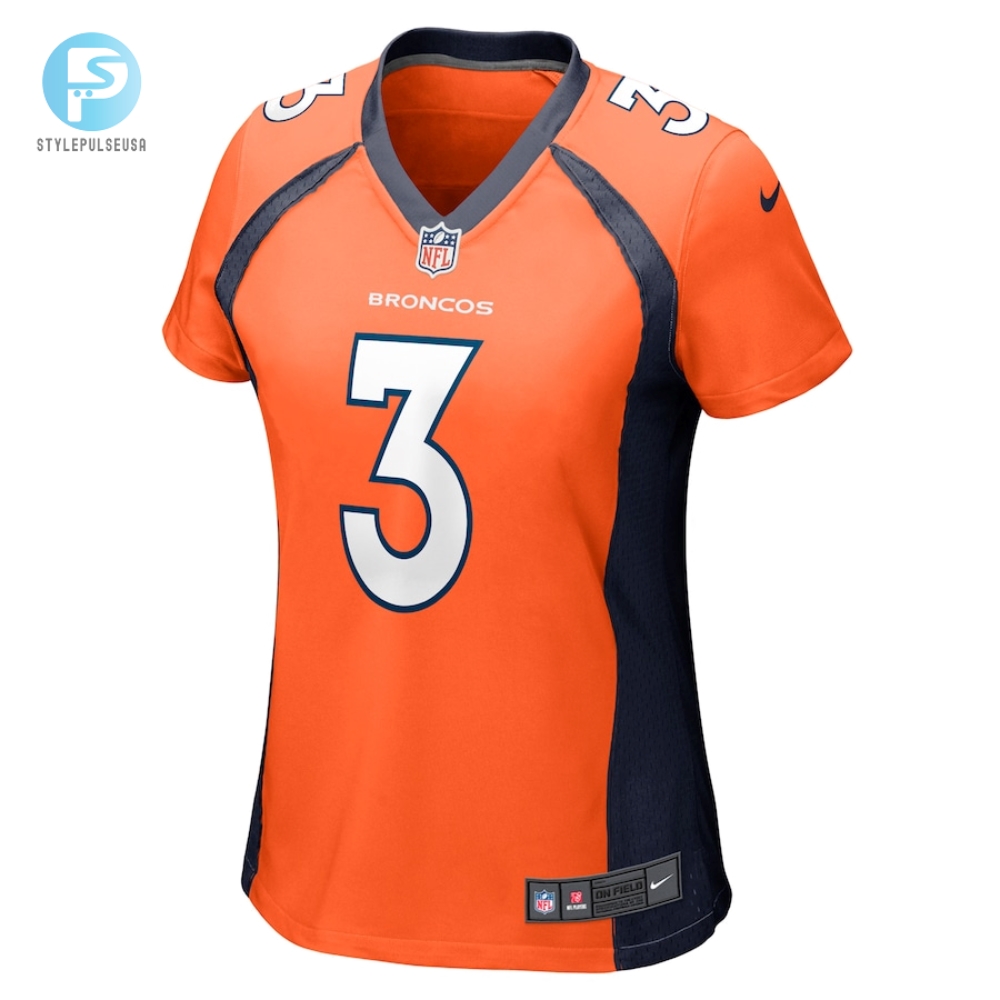 Womens Denver Broncos Russell Wilson Nike Orange Player Jersey 