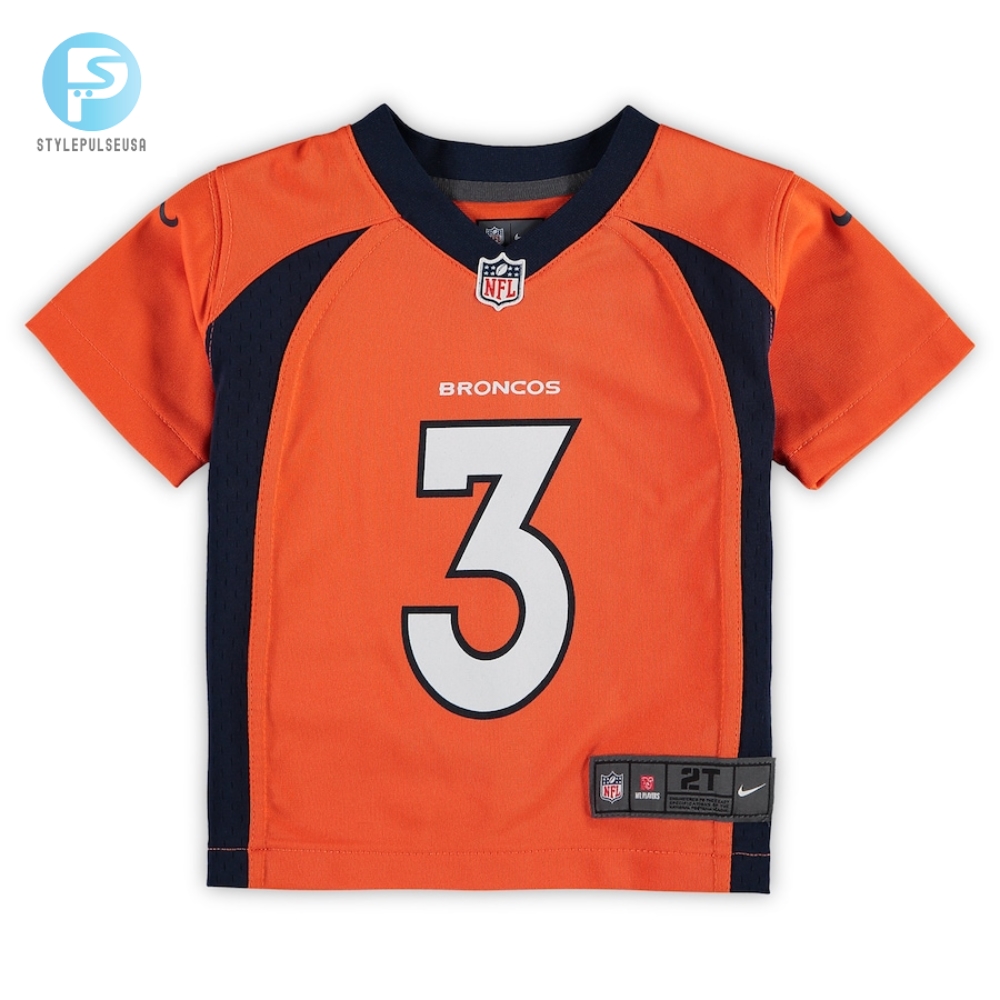 Toddler Denver Broncos Russell Wilson Nike Orange Game Jersey 