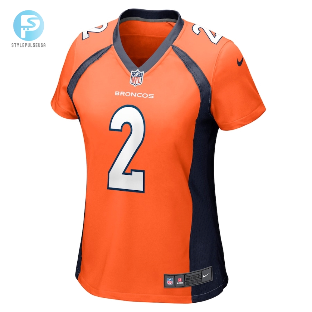 Womens Denver Broncos Patrick Surtain Ii Nike Orange Nike Game Jersey 