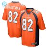 Mens Denver Broncos Adam Trautman Nike Orange Team Game Jersey stylepulseusa 1