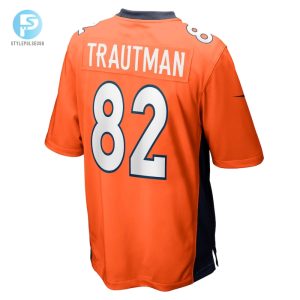 Mens Denver Broncos Adam Trautman Nike Orange Team Game Jersey stylepulseusa 1 2