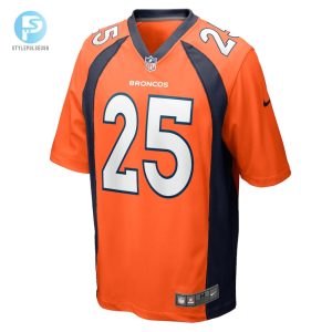 Mens Denver Broncos Samaje Perine Nike Orange Game Player Jersey stylepulseusa 1 1