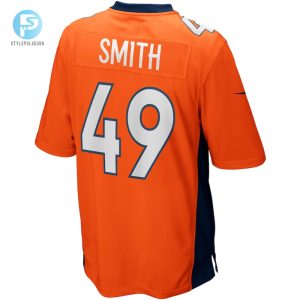 Mens Denver Broncos Dennis Smith Nike Orange Game Retired Player Jersey stylepulseusa 1 2