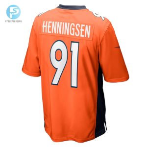 Mens Denver Broncos Matt Henningsen Nike Orange Game Player Jersey stylepulseusa 1 2