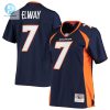 Womens Denver Broncos John Elway Mitchell Ness Navy Legacy Replica Team Jersey stylepulseusa 1
