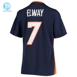 Womens Denver Broncos John Elway Mitchell Ness Navy Legacy Replica Team Jersey stylepulseusa 1 2