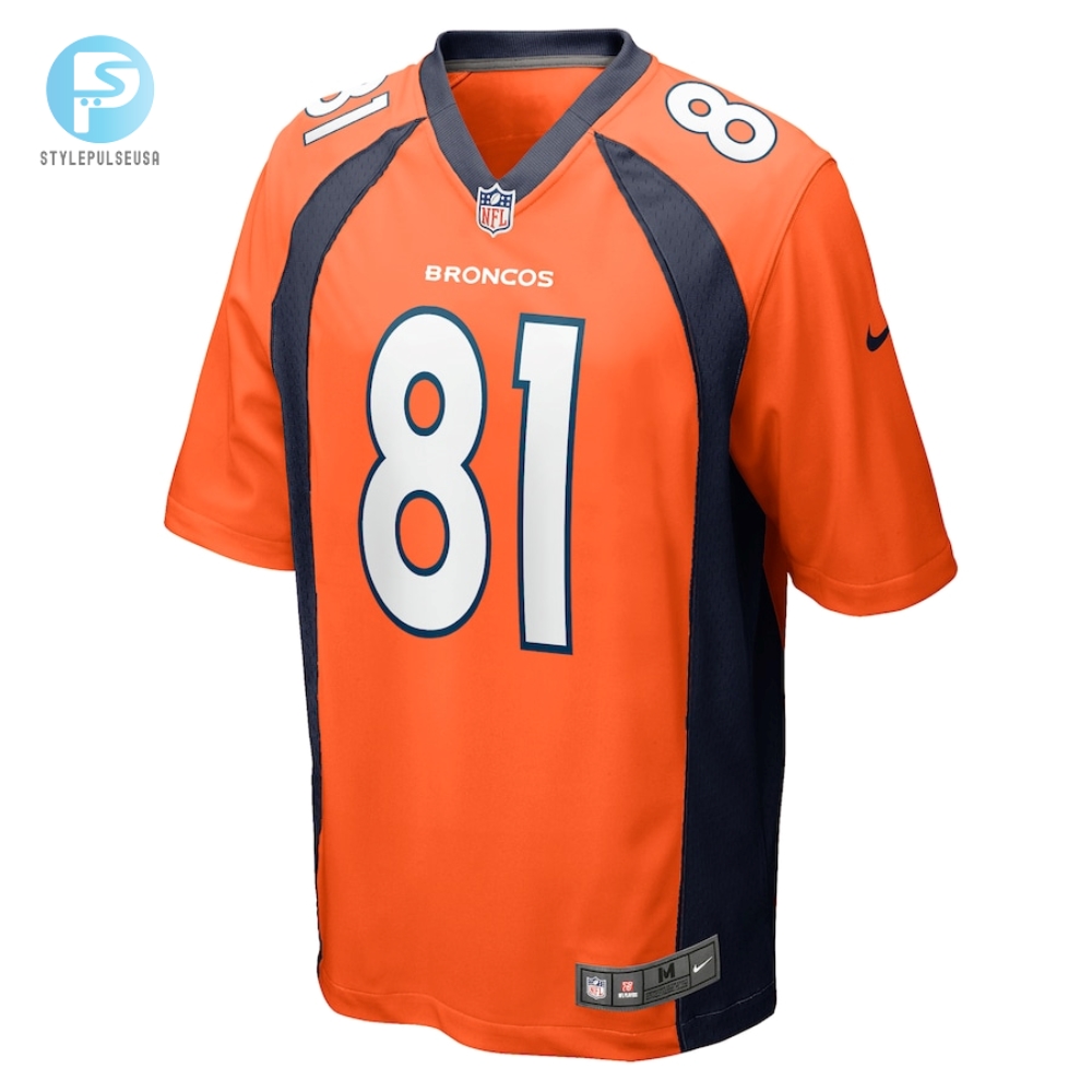 Mens Denver Broncos Trequan Smith Nike Orange Game Jersey 