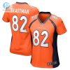 Womens Denver Broncos Adam Trautman Nike Orange Team Game Jersey stylepulseusa 1