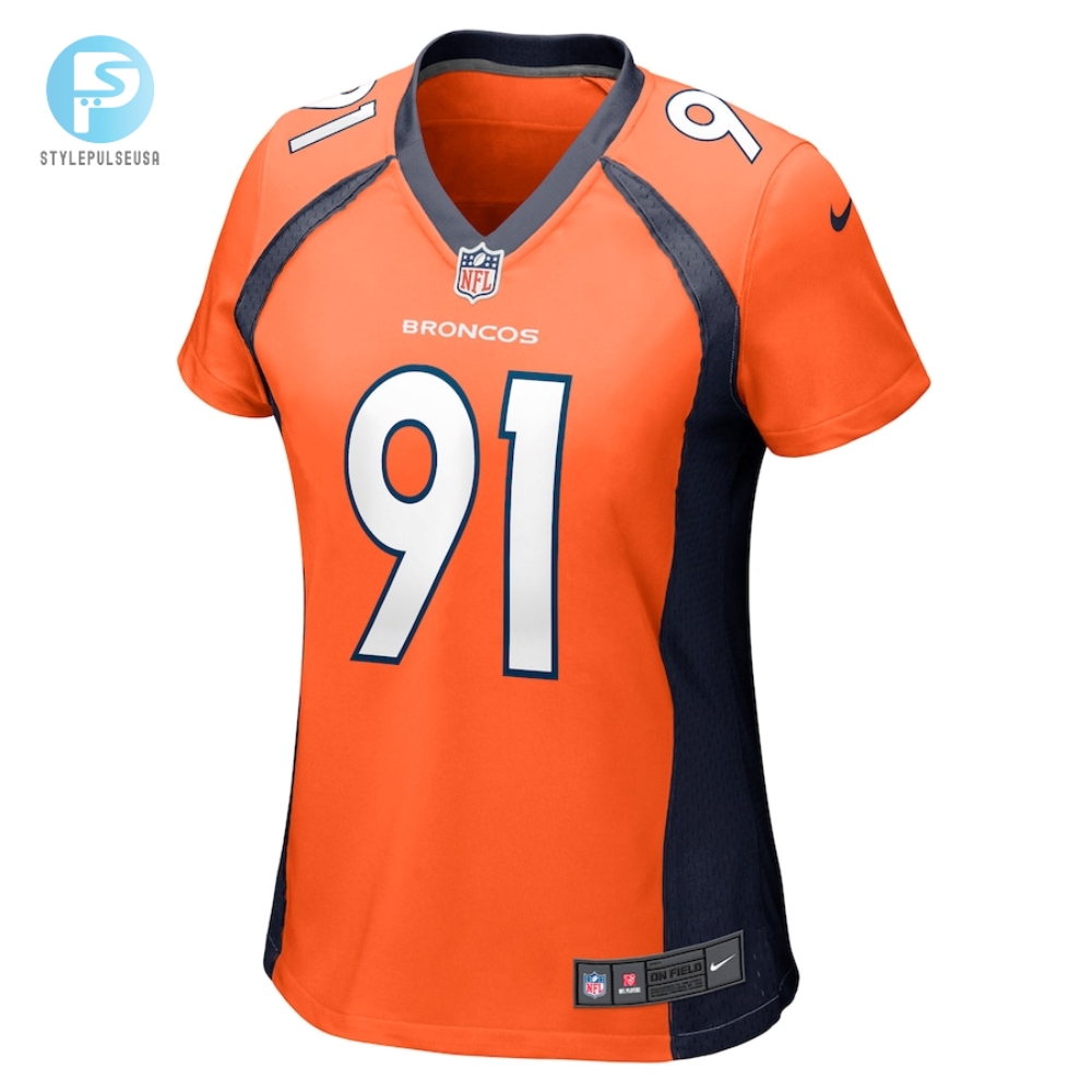 Womens Denver Broncos Matt Henningsen Nike Orange Game Player Jersey 