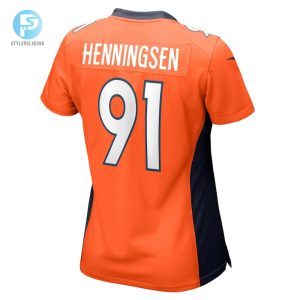 Womens Denver Broncos Matt Henningsen Nike Orange Game Player Jersey stylepulseusa 1 2