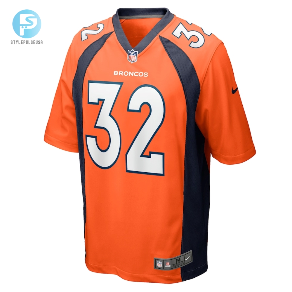 Mens Denver Broncos Delarrin Turneryell Nike Orange Game Player Jersey 