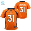 Toddler Denver Broncos Justin Simmons Nike Orange Game Jersey stylepulseusa 1