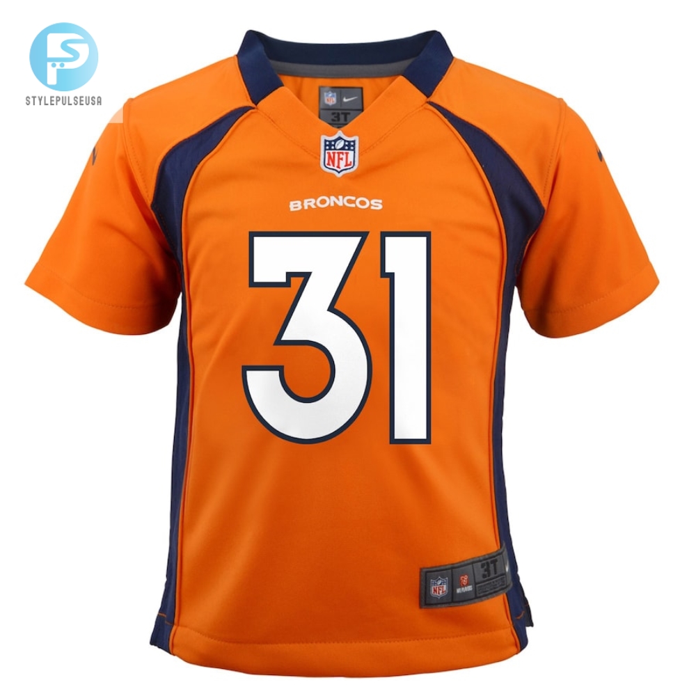 Toddler Denver Broncos Justin Simmons Nike Orange Game Jersey 