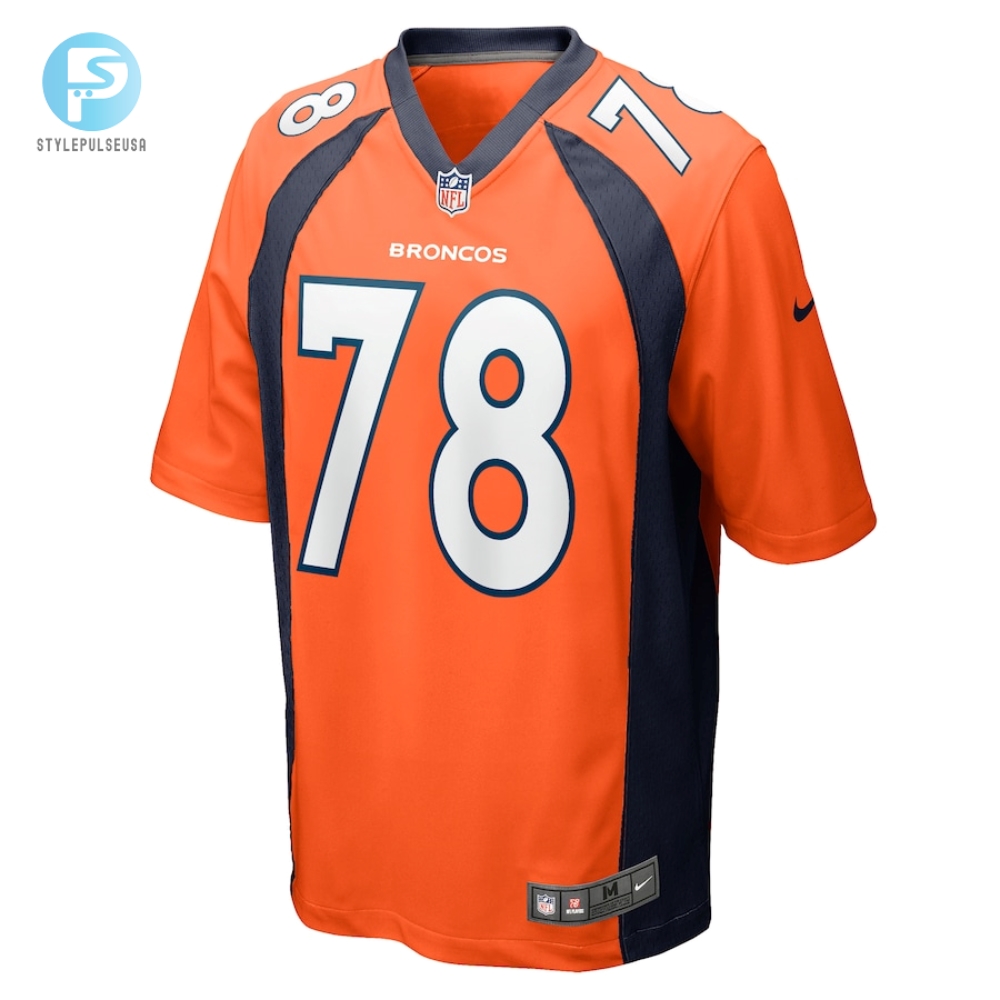 Mens Denver Broncos William Sherman Nike Orange Team Game Jersey 