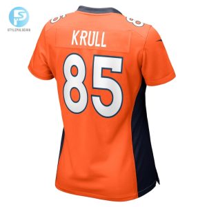 Womens Denver Broncos Lucas Krull Nike Orange Team Game Jersey stylepulseusa 1 2