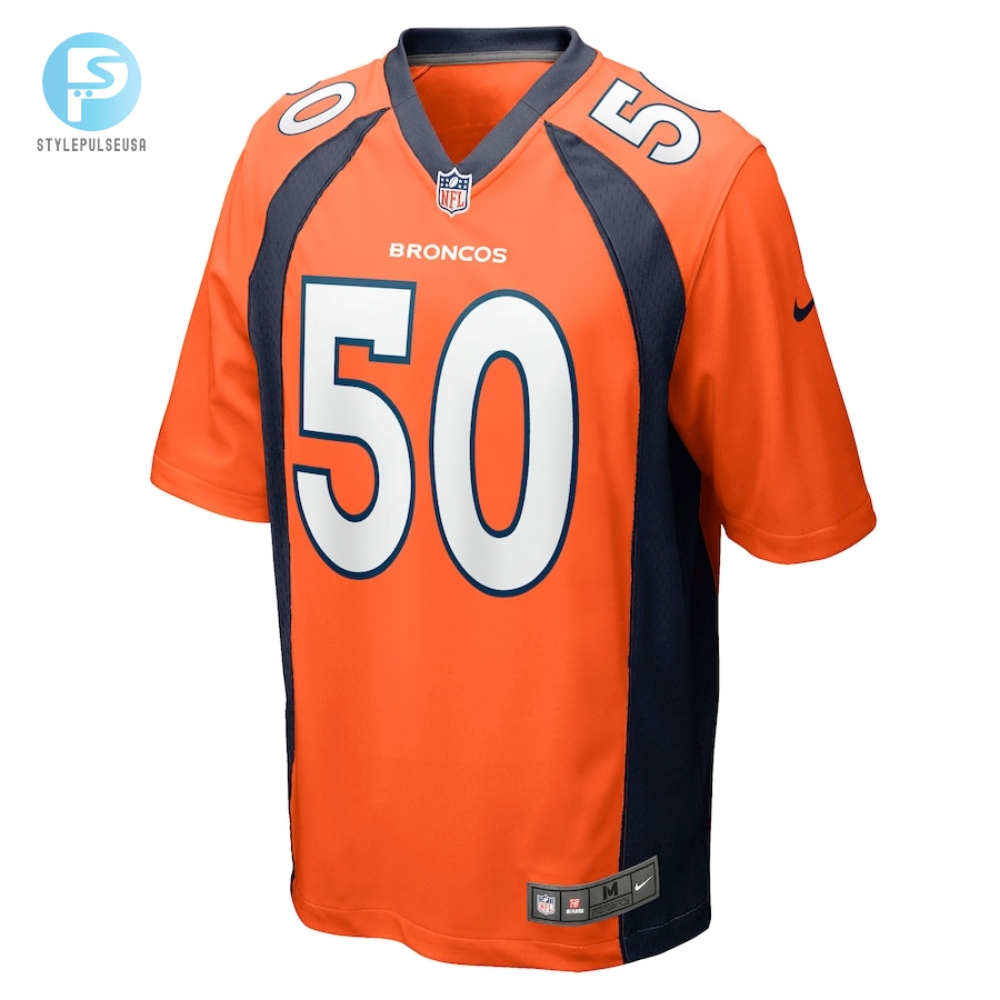 Mens Denver Broncos Jonas Griffith Nike Orange Game Jersey 