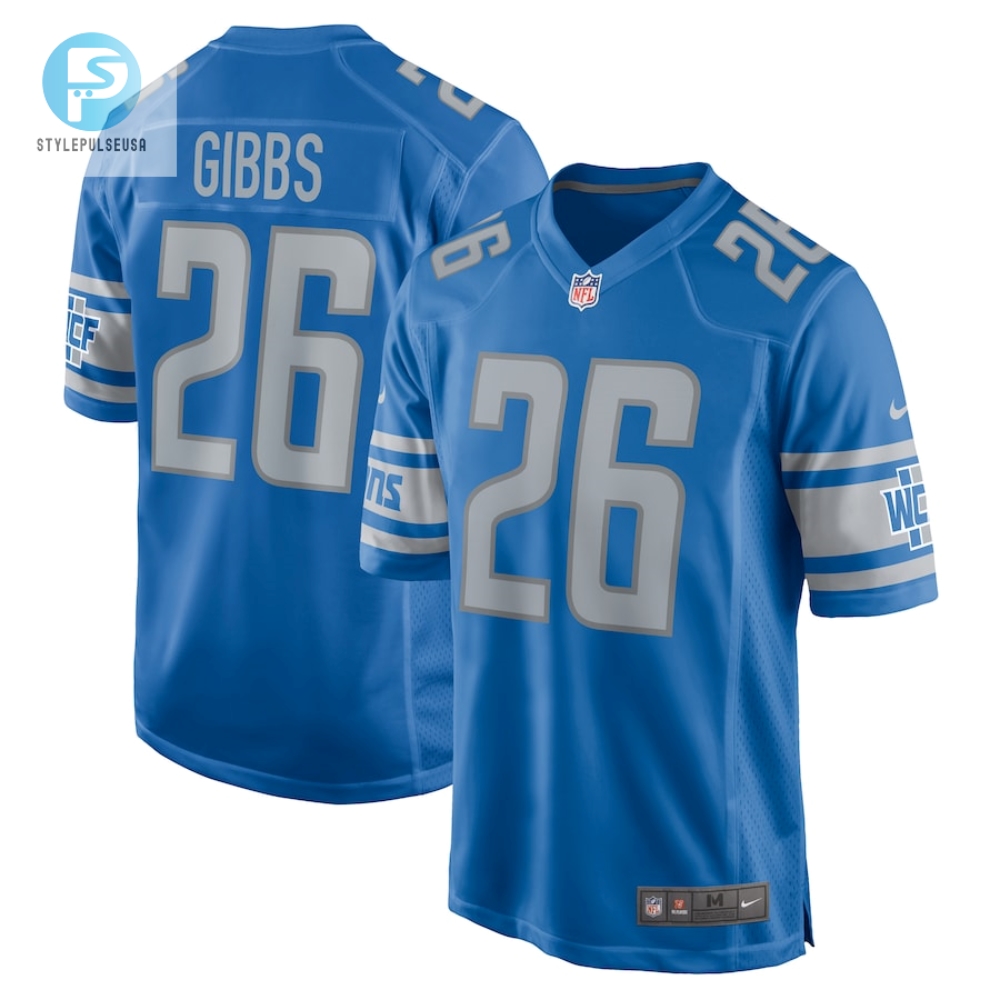 Mens Detroit Lions Jahmyr Gibbs Nike Blue 2023 Nfl Draft First Round Pick Game Jersey stylepulseusa 1