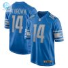 Mens Detroit Lions Amonra St. Brown Nike Blue Game Player Jersey stylepulseusa 1