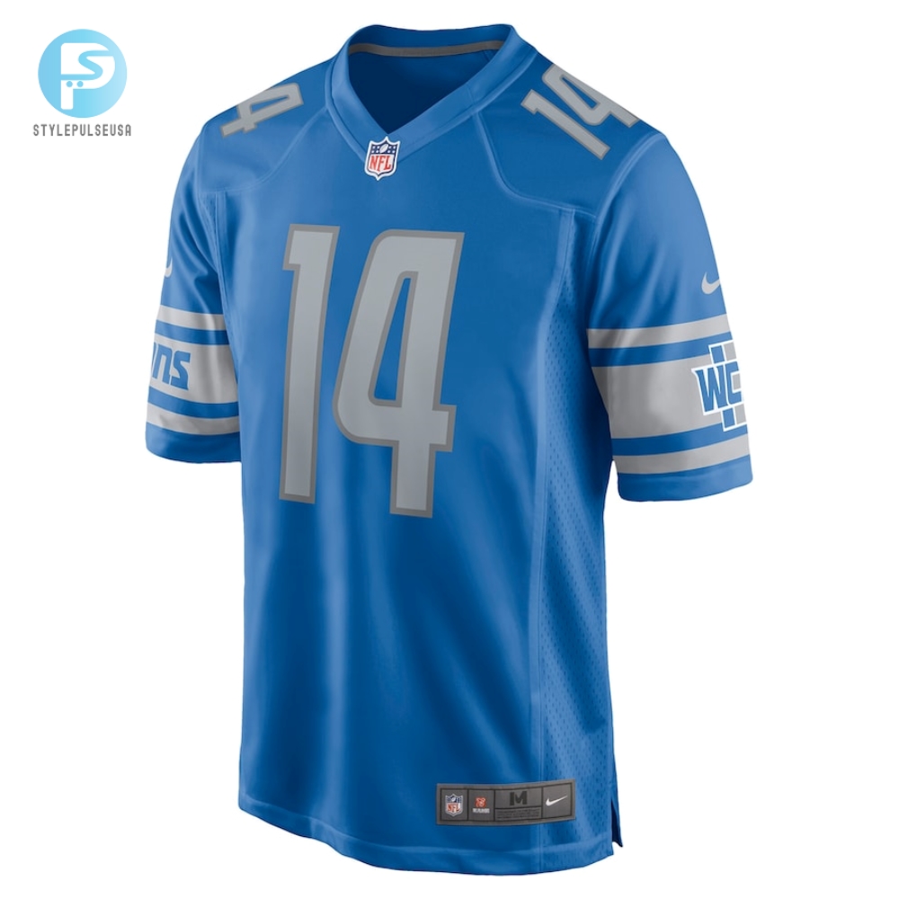 Mens Detroit Lions Amonra St. Brown Nike Blue Game Player Jersey