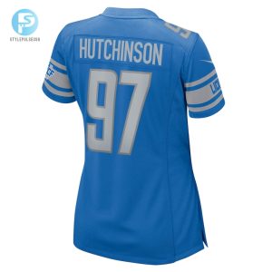 Womens Detroit Lions Aidan Hutchinson Nike Blue Game Jersey stylepulseusa 1 2