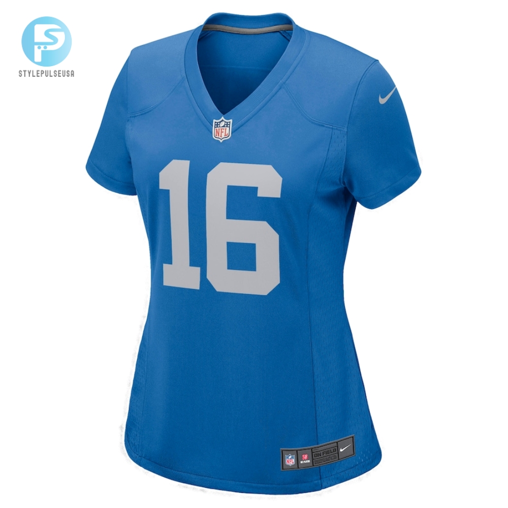 Womens Detroit Lions Jared Goff Nike Blue Game Player Jersey