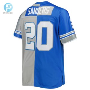 Mens Detroit Lions Barry Sanders Mitchell Ness Bluesilver Big Tall Split Legacy Retired Player Replica Jersey stylepulseusa 1 2