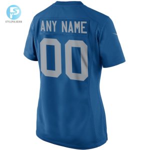 Womens Nike Blue Detroit Lions Throwback Custom Game Jersey stylepulseusa 1 2