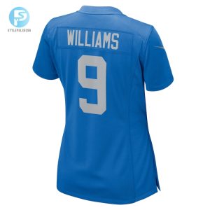 Womens Detroit Lions Jameson Williams Nike Blue Player Game Jersey stylepulseusa 1 2