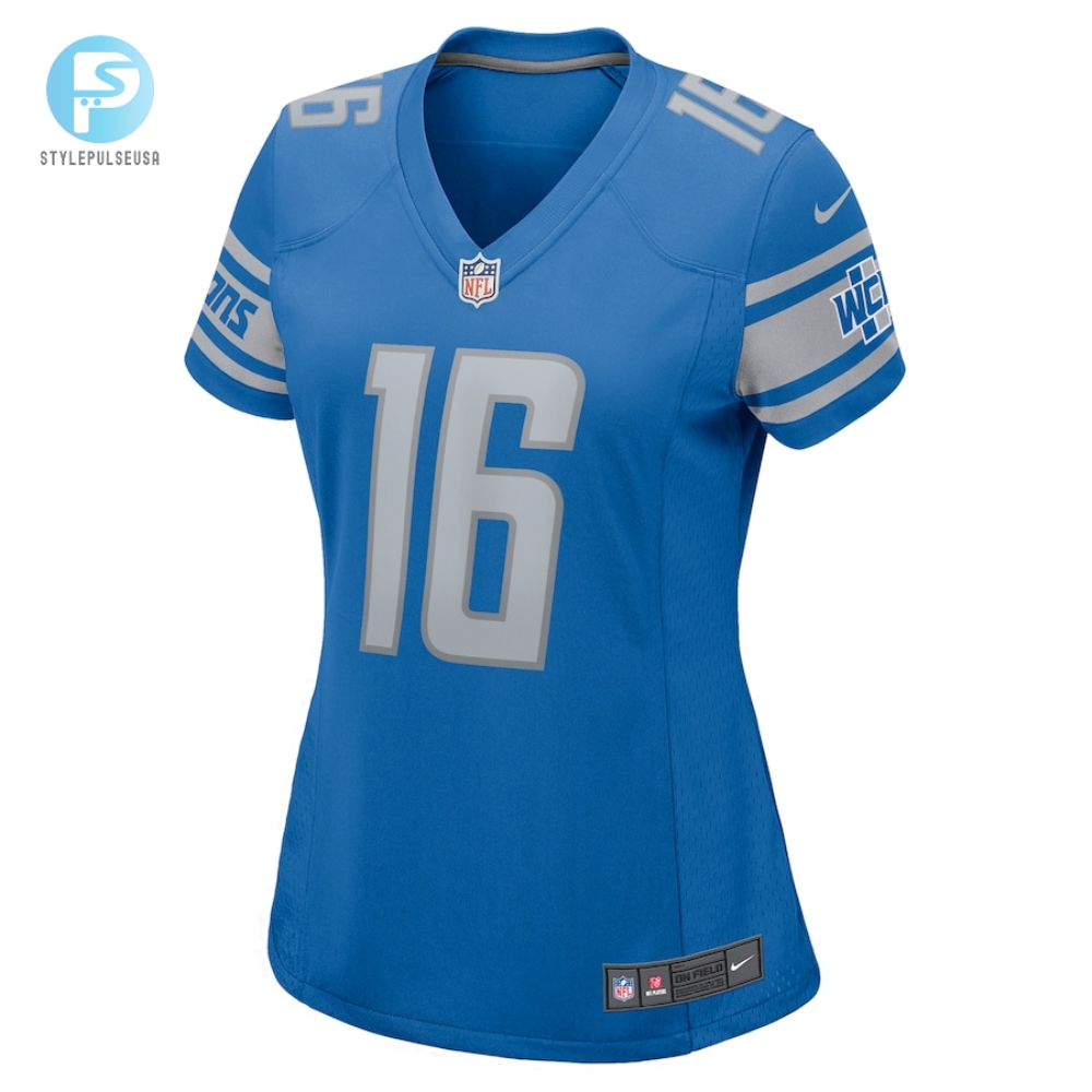 Womens Detroit Lions Jared Goff Nike Blue Player Game Jersey