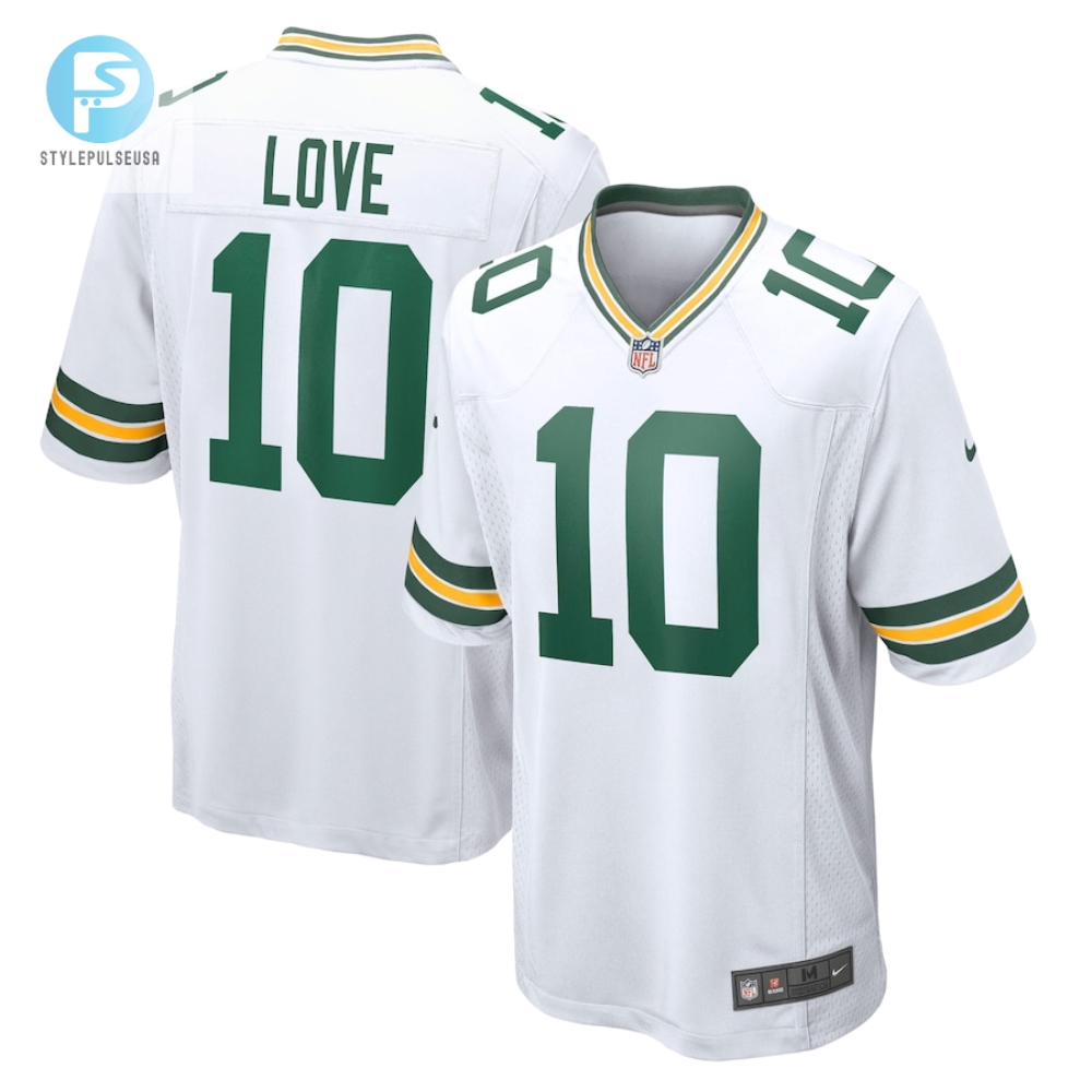 Mens Green Bay Packers Jordan Love Nike White Game Jersey stylepulseusa 1