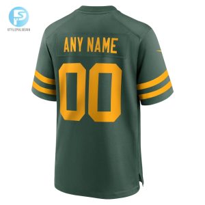 Mens Green Bay Packers Nike Green Alternate Custom Jersey stylepulseusa 1 2