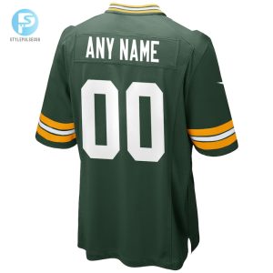 Mens Green Bay Packers Nike Green Custom Game Jersey stylepulseusa 1 2