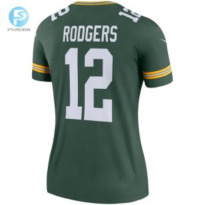 Womens Green Bay Packers Aaron Rodgers Nike Green Legend Jersey stylepulseusa 1 2