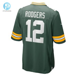 Mens Green Bay Packers Aaron Rodgers Nike Green Game Team Jersey stylepulseusa 1 2