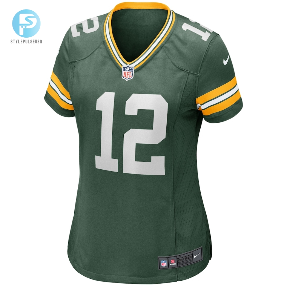Womens Green Bay Packers Aaron Rodgers Nike Green Player Jersey 