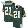 Youth Green Bay Packers Charles Woodson Mitchell Ness Green Retired Player Legacy Jersey stylepulseusa 1