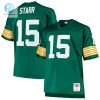 Mens Green Bay Packers Bart Starr Mitchell Ness Green Big Tall 1968 Retired Player Replica Jersey stylepulseusa 1