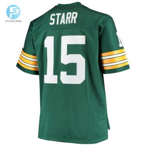 Mens Green Bay Packers Bart Starr Mitchell Ness Green Big Tall 1968 Retired Player Replica Jersey stylepulseusa 1 2