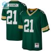 Mens Green Bay Packers Charles Woodson Mitchell Ness Green Legacy Replica Jersey stylepulseusa 1