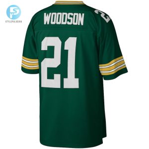 Mens Green Bay Packers Charles Woodson Mitchell Ness Green Legacy Replica Jersey stylepulseusa 1 2