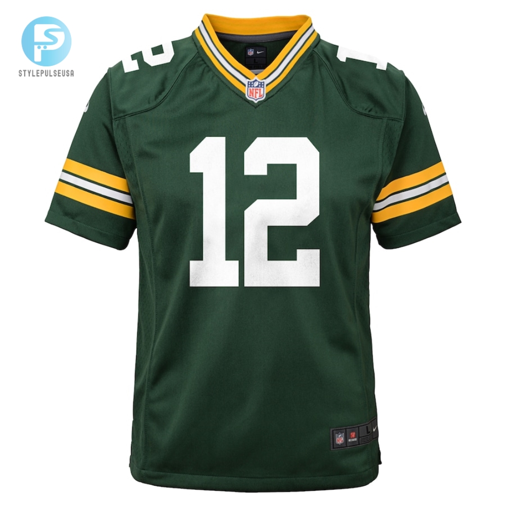 Youth Green Bay Packers Aaron Rodgers Nike Green Game Jersey 