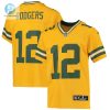 Youth Green Bay Packers Aaron Rodgers Nike Gold Inverted Team Game Jersey stylepulseusa 1