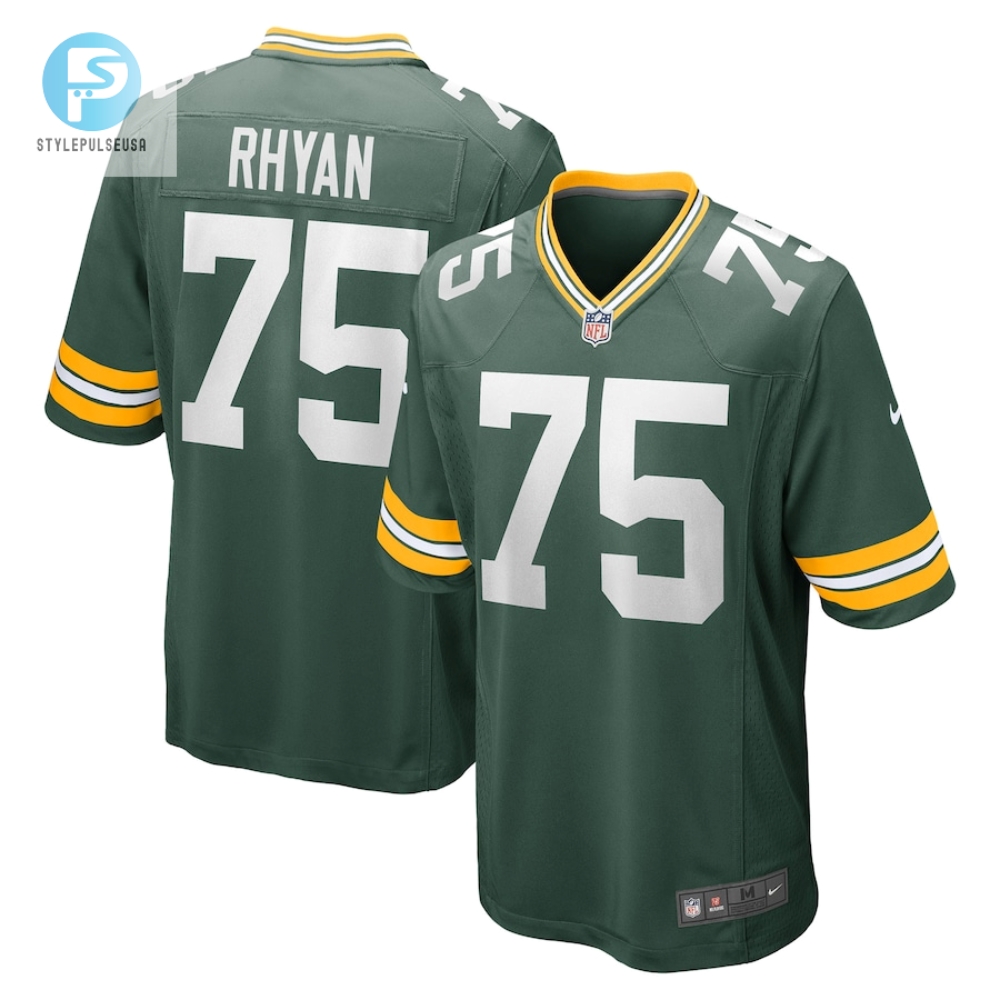 Mens Green Bay Packers Sean Rhyan Nike Green Game Player Jersey stylepulseusa 1