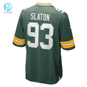 Mens Green Bay Packers T.J. Slaton Nike Green Game Jersey stylepulseusa 1 2